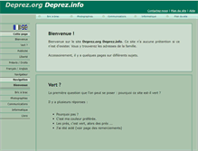 Tablet Screenshot of deprez.org