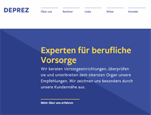 Tablet Screenshot of deprez.ch